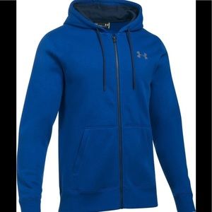 Blue Under Armour Storm Rival Zip Up Hoodie